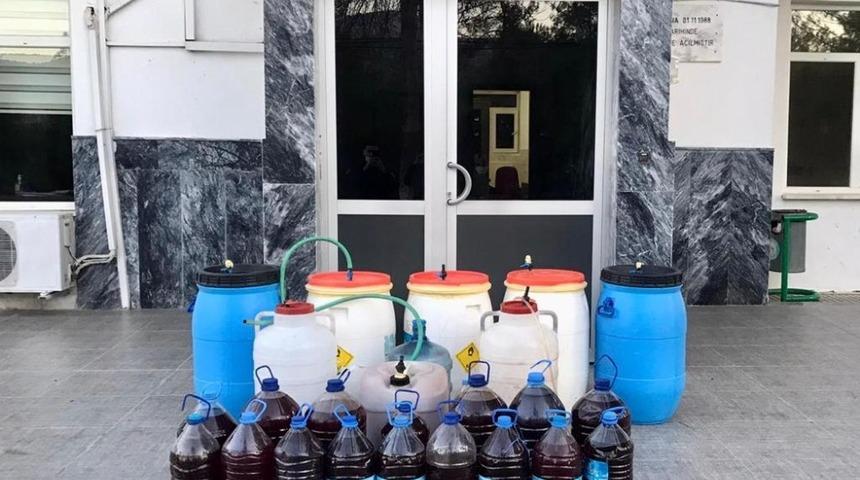Yatağan&rsquo;da sahte alkol operasyonu