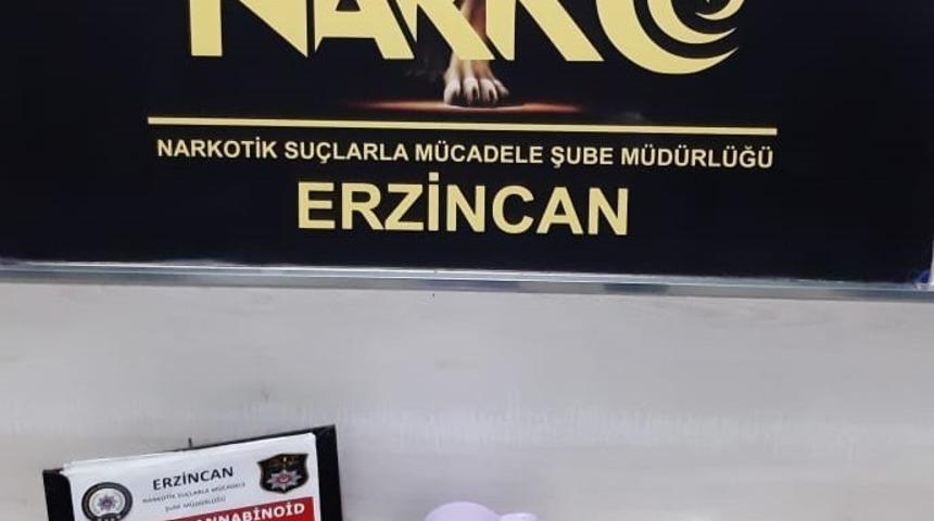 Erzincan’da 466,62 gram bonzai ele geçirildi