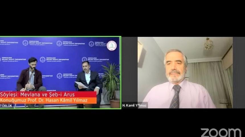 Yılmaz, ZBE&Uuml;&rsquo;de &ldquo;Mevlana ve Şeb-i Arus&rdquo; s&ouml;yleşisinin konuğu oldu