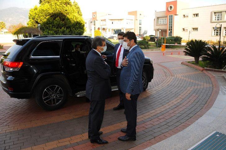 HSK Başmüfettişi Mustafa Güntin Rektör Aldemir’i ziyaret etti G3