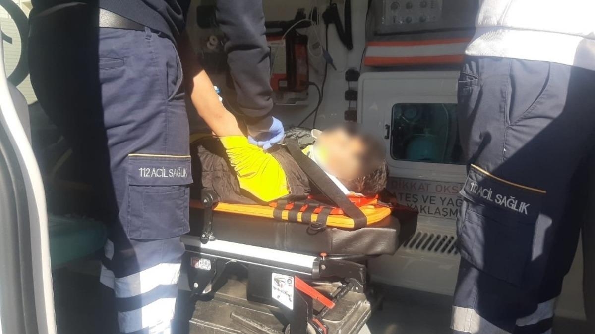 Akrobasi hareketler yaparken yaralandı