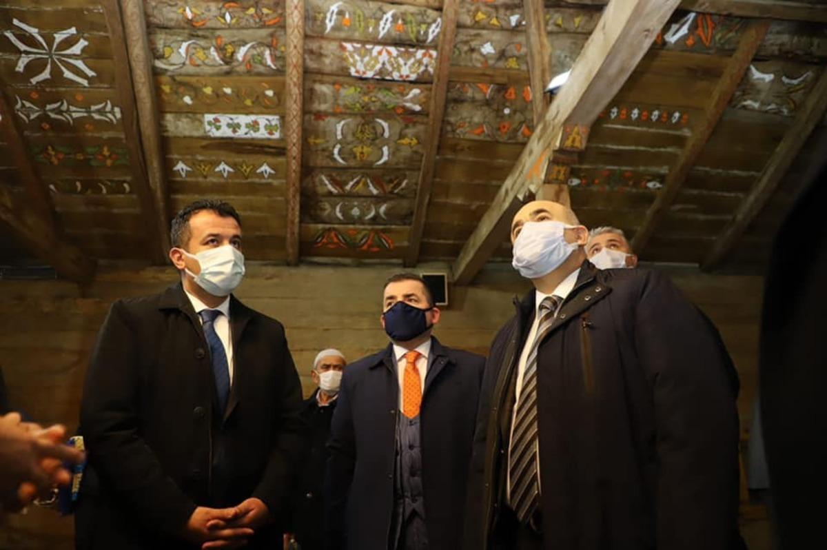 Vali Dağlı, &Ccedil;ivisiz Cami ve &Ccedil;arşamba Şeker Fabrikası&rsquo;nı inceledi