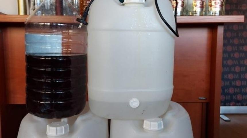 Amasya polisinden sahte içki operasyonu