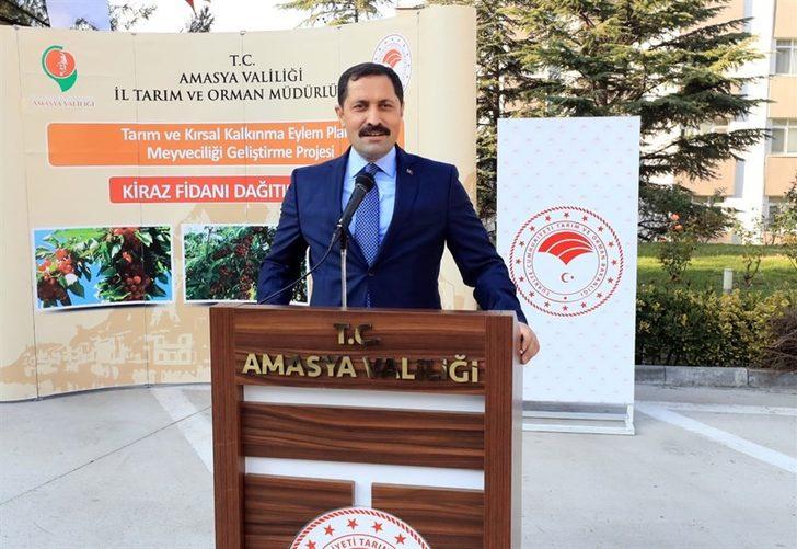 Amasya çiftçisine kiraz fidanı desteği G3
