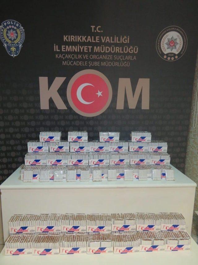 Kırıkkale’de 1 ton 100 kilogram kaçak tütün ele geçirildi