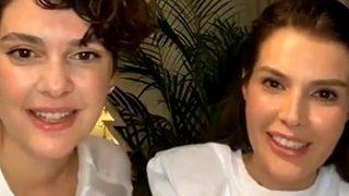 Bergüzar Korel ve Hatice Şendil SMA hastası çocuk için 6 saat canlı yayın yaptı