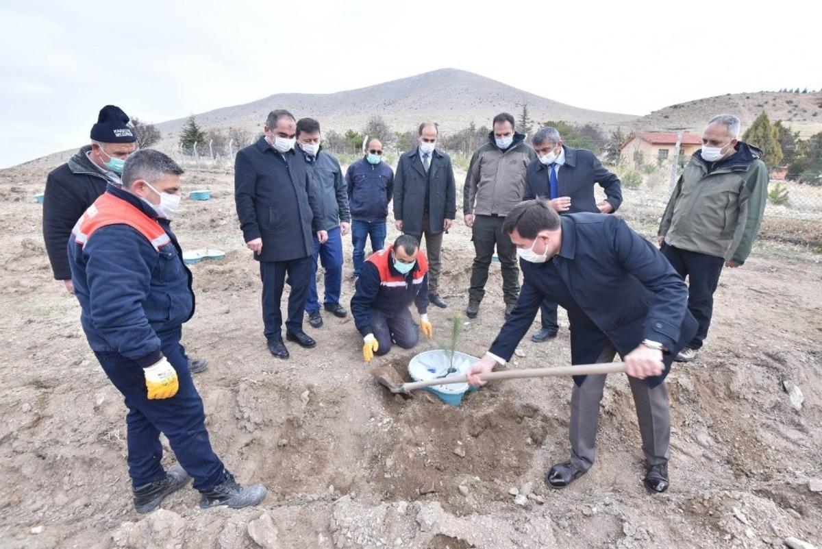 Konya&rsquo;da ilk kez sulamasız fidan dikim &ccedil;alışması yapıldı