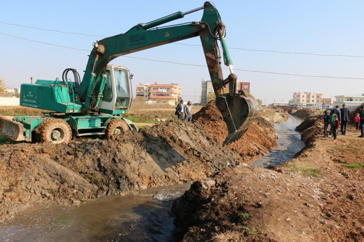 Ak&ccedil;akale&rsquo;de drenaj &ccedil;alışmaları başladı