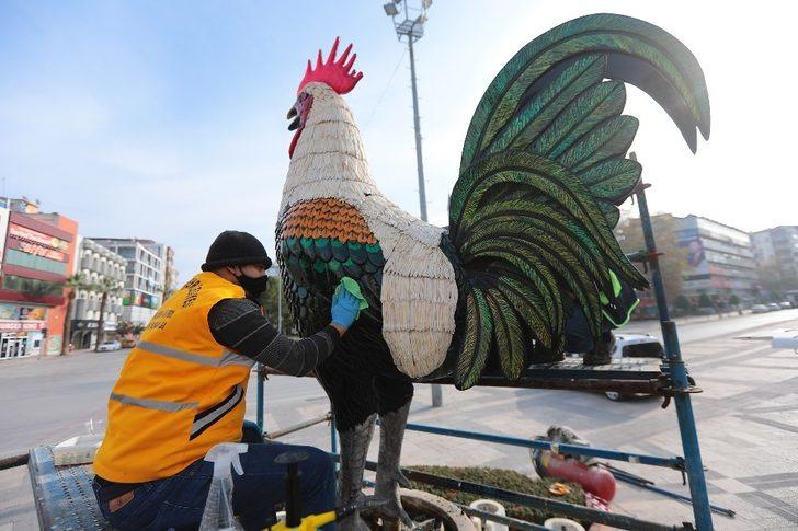 7 bin parçadan oluşan cam horozda bakım ve temizlik çalışmaları yapıldı G3