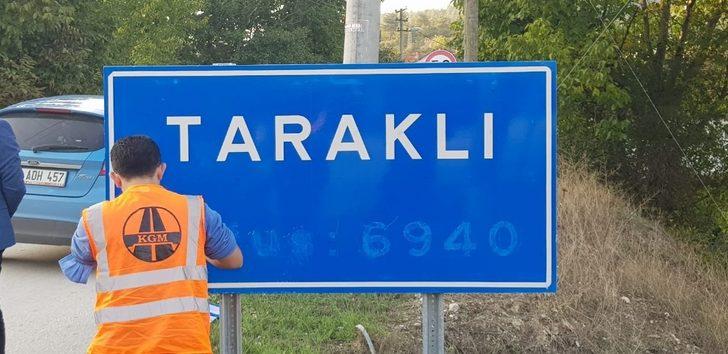 Taraklı ilçesinin tabelası değişti G3