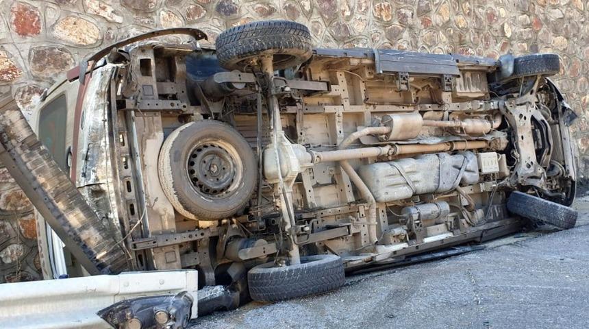 Gümüşhane’de ambulans kaza yaptı: 2 sağlıkçı yaralandı