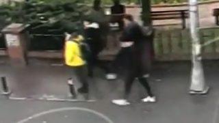 Bahçelievler'de sağlık çalışanlarına darp kamerada