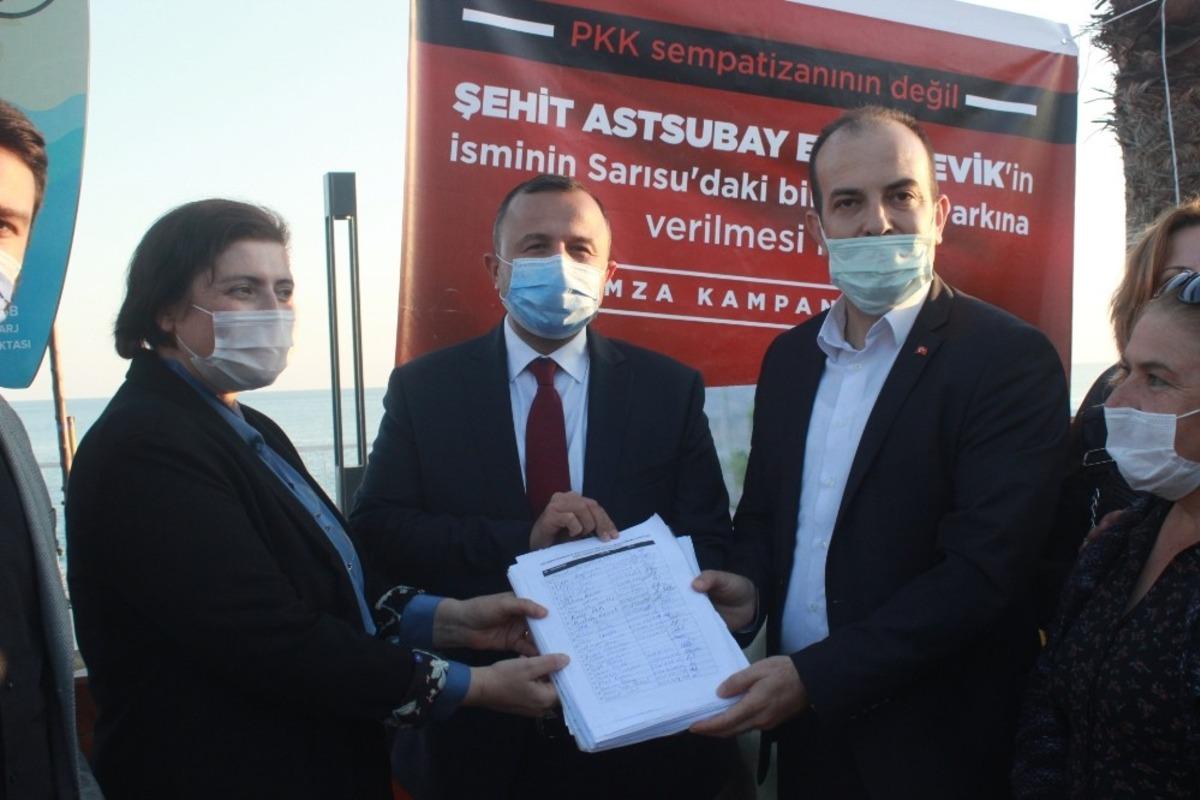 Şehit Astsubay Esma &Ccedil;evik Parkı i&ccedil;in 10 bin imza