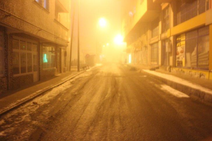 Ağrı’da akşam saatlerinde sis etkili oldu G4
