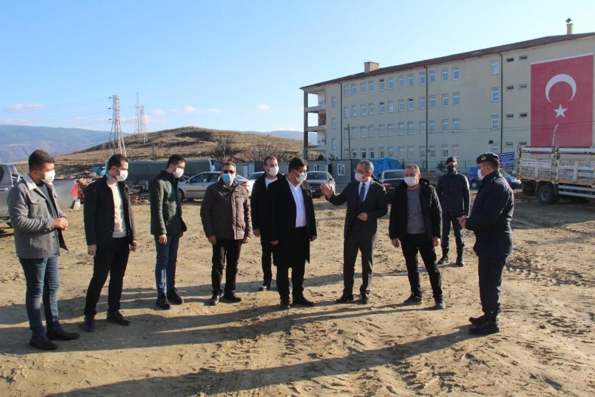 Kaymakam Deniz Pişkin&rsquo;den jandarma binasında inceleme