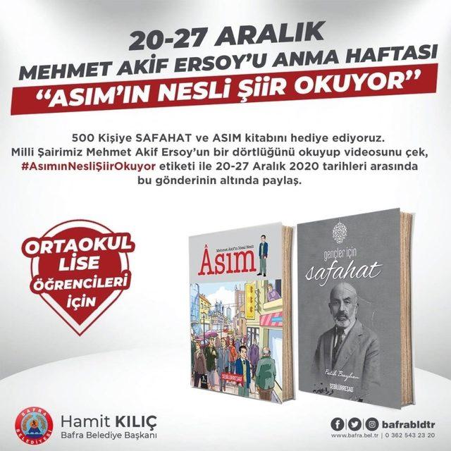 Bafra Belediyesi’nden 500 öğrenciye kitap