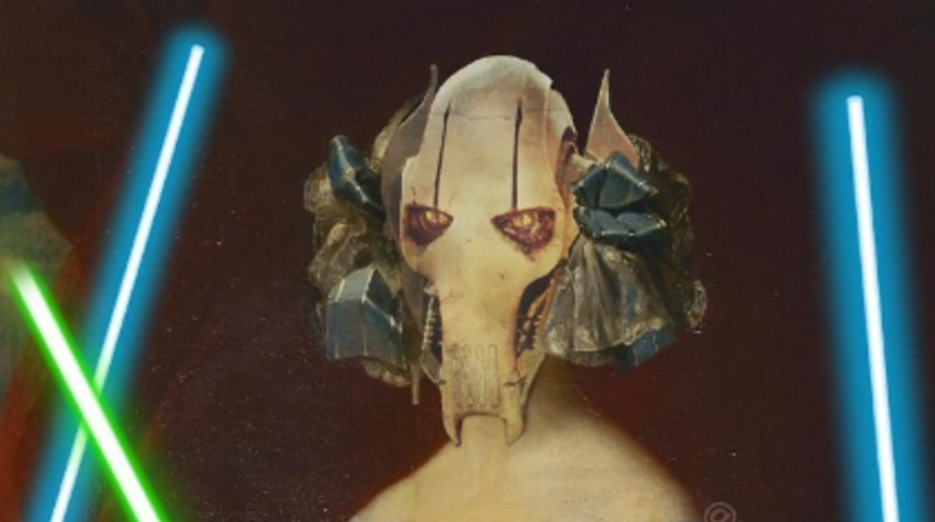 Eşi evdeki çerçevelerin fotoğraflarını ‘Yıldız Savaşları’ filminin karakteriyle değiştirdi!