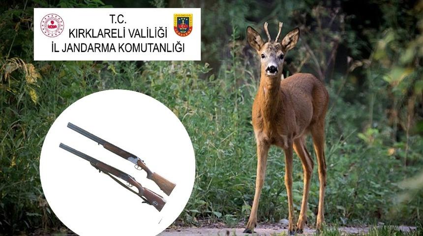 Karaca vuran 8 avcıya 56 bin 451 lira ceza