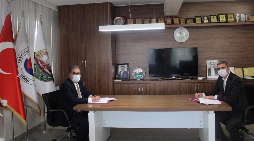 Söke’de Ticaret Odası ve Ticaret Borsası ile Ziraat Bankası arasında işbirliği protokolü