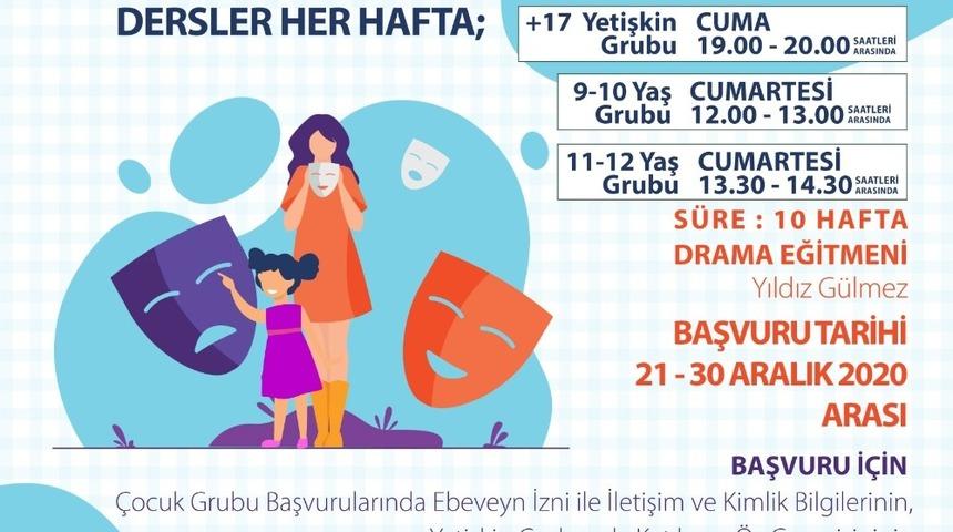 Ankara B&uuml;y&uuml;kşehir Belediyesinden yeni yılda online drama dersi