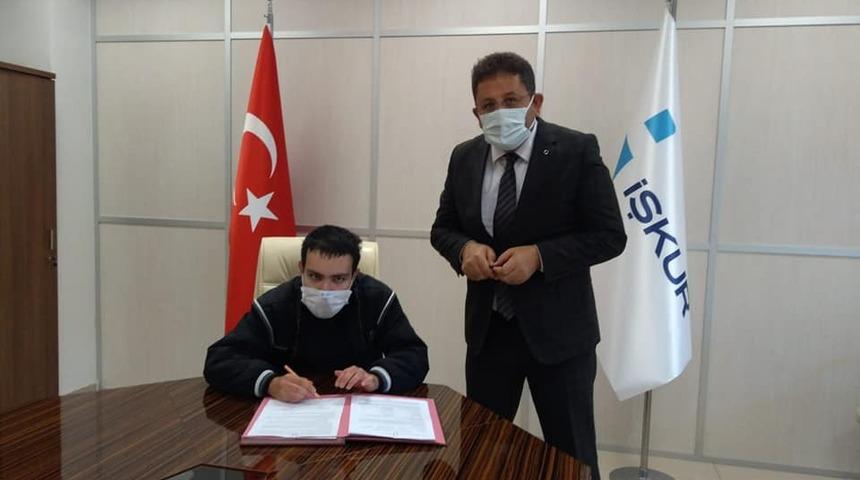 Görme engelli Erçetin İŞKUR desteği ile kendi işinin sahibi olacak