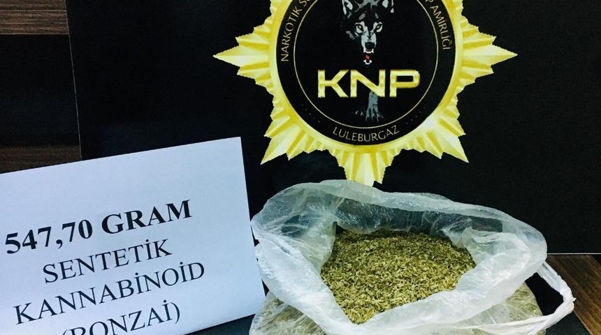 Kırklareli&rsquo;nde uyuşturucu operasyonu