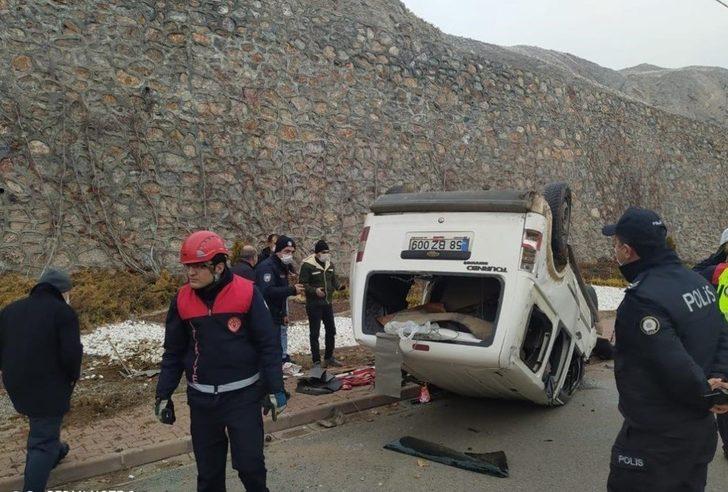 Hafif ticari araç 10 metreden uçtu G3