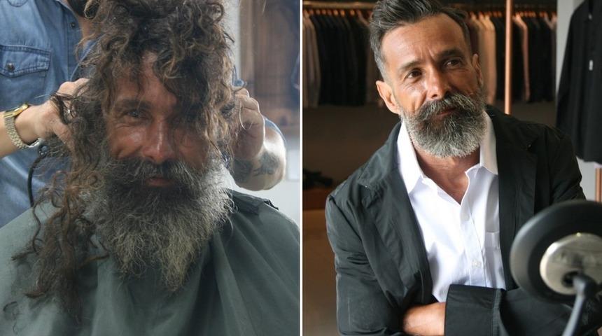 Evsiz adamın ge&ccedil;irdiği d&ouml;n&uuml;ş&uuml;m viral oldu