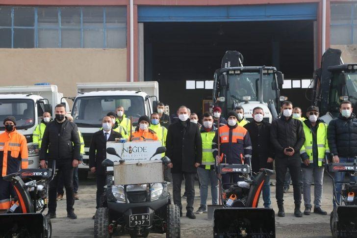 Niğde Belediyesi Kışa Hazır Kar Yağışını bekliyor G1