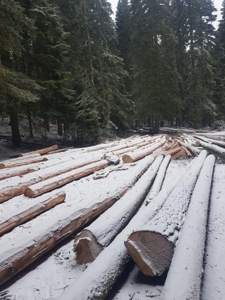 Bozüyük’te mevsimin ilk karı yağdı G3