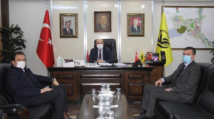 Kaymakamlardan Başkan Pekmezci&rsquo;ye ziyaret