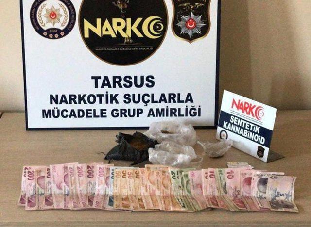 Tarsus’ta uyuşturucu operasyonunda 2 tutuklama