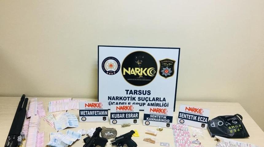 Tarsus&rsquo;ta uyuşturucu operasyonunda 2 tutuklama