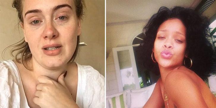 No makeup akımı her yerde: Makyajsız hallerini paylaşmaktan &ccedil;ekinmeyen d&uuml;nyaca &uuml;nl&uuml; cesur kadınlar