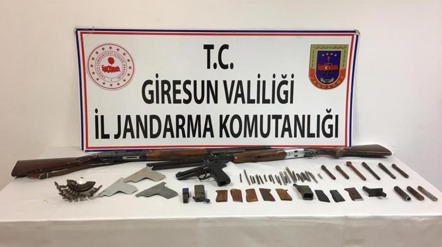 Giresun’da kaçak silah atölyesine baskın