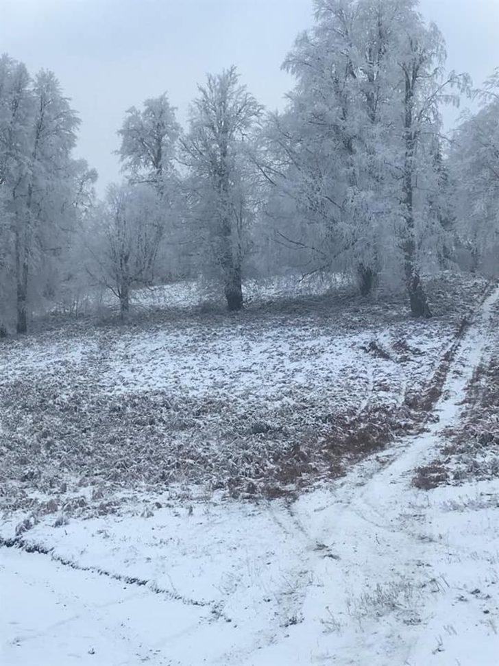 Gümeli’ye mevsimin ilk karı düştü G2