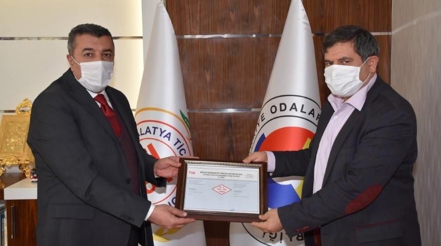 Malatya Ticaret Borsası kalitesini ta&ccedil;landırdı