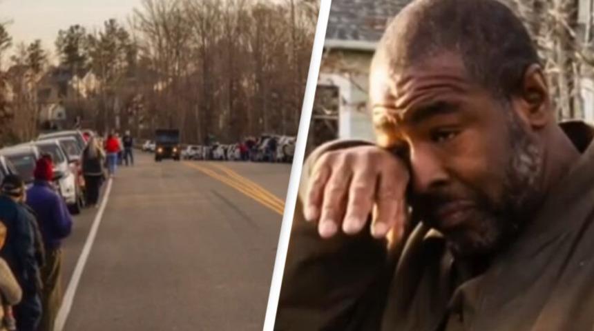 Kargo çalışanı gözyaşlarını tutamadı