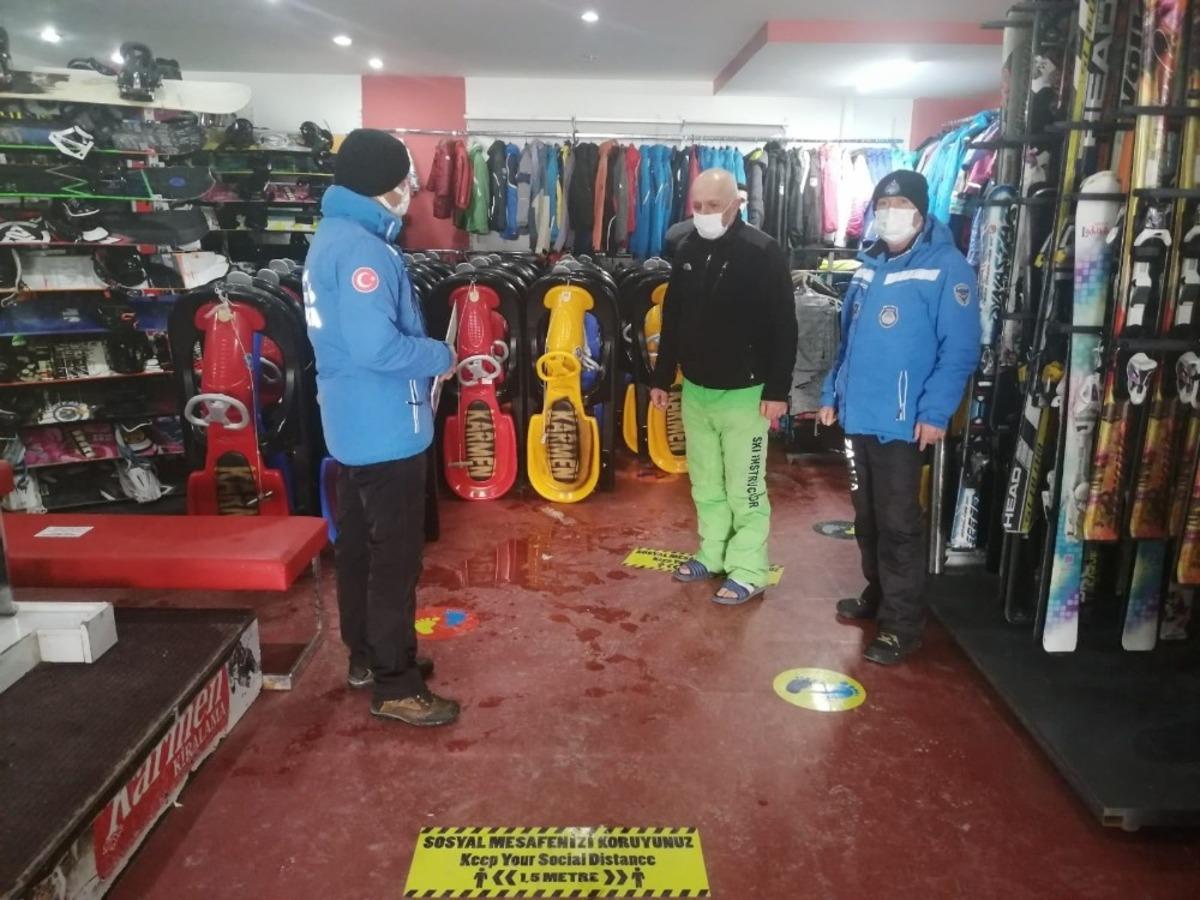 B&uuml;y&uuml;kşehir Zabıtasından Erciyes&rsquo;te denetim