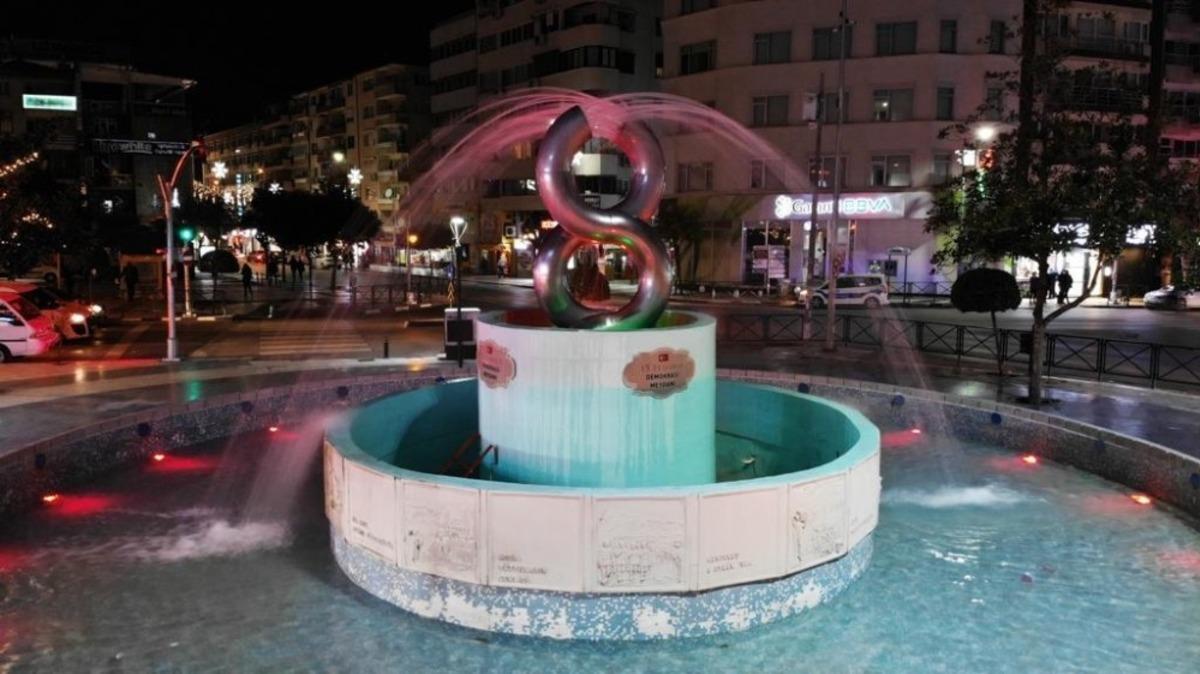 15 Temmuz Demokrasi Meydanı s&uuml;s havuzu imaj değiştirdi