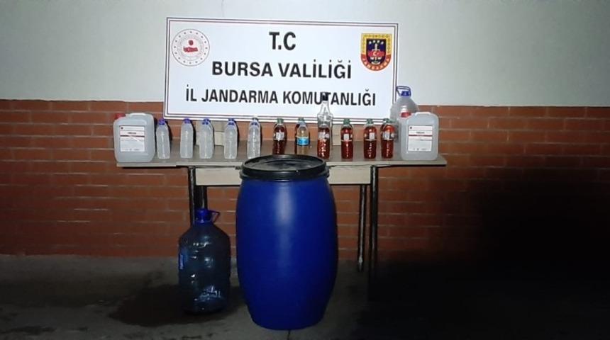 Bursa&rsquo;da &ccedil;ok miktarda sahte alkol ele ge&ccedil;irildi