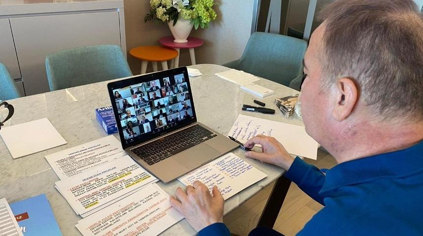 Başkan B&ouml;cek ,proje talimatlarını &ccedil;evrimi&ccedil;i verdi