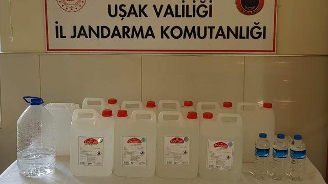 Uşak’ta sahte alkol operasyonu