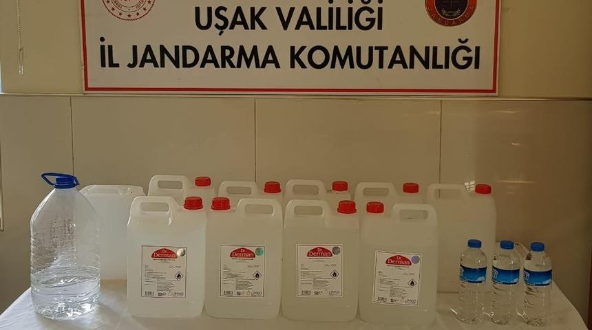 Uşak&rsquo;ta sahte alkol operasyonu