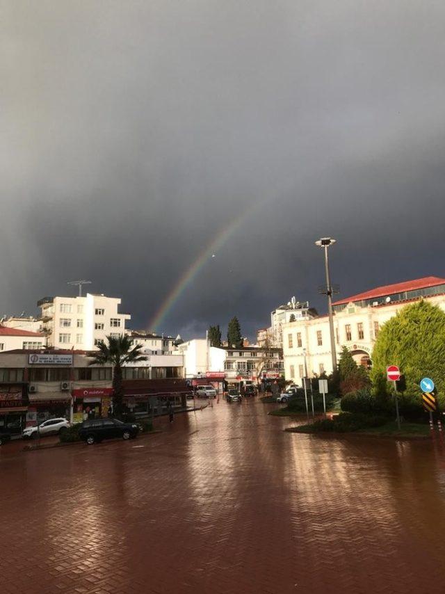 Sinop’ta gökkuşağı güzelliği