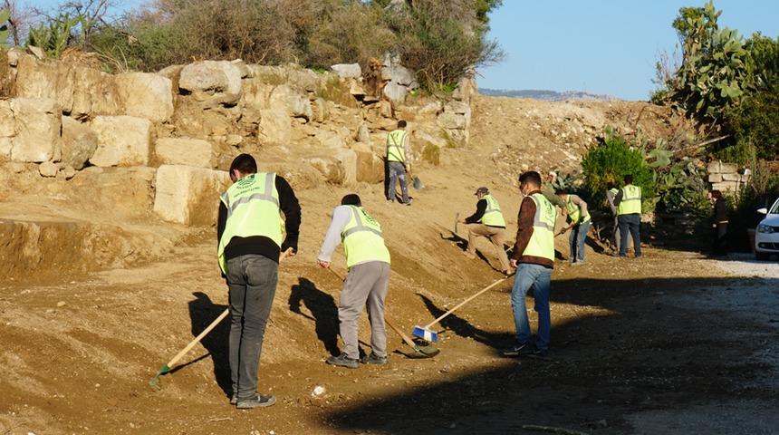 Bodrum'da 2400 yıllık tarihi Halikarnassos Surları gün yüzüne çıkıyor