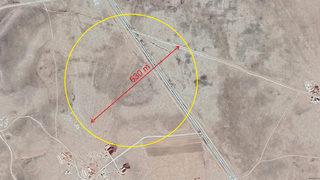 Karapınar'da 630 metre çapında obruk tespit edildi