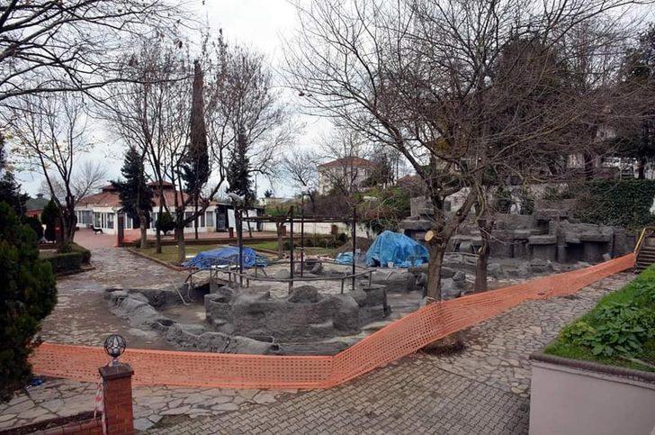 Çay bahçesi ve yapay şelale yenileniyor G3