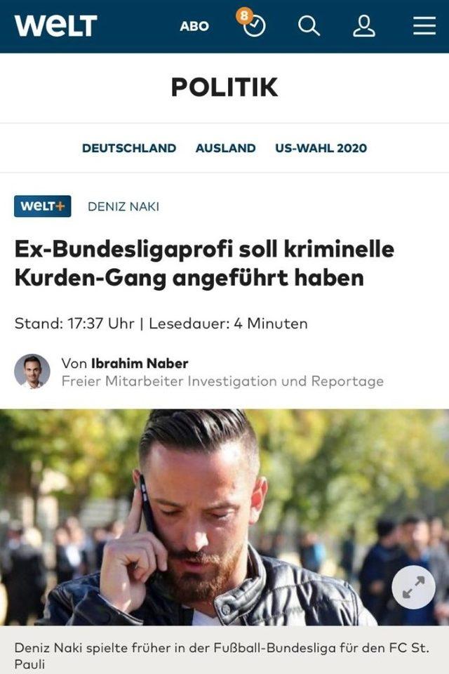 Almanya ve Türkiye’de futbol oynayan Deniz Naki, çete kurmaktan tutuklandı 1