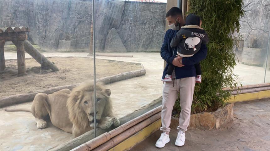 Saracchi, ailesiyle birlikte Aslan Park'ı gezdi